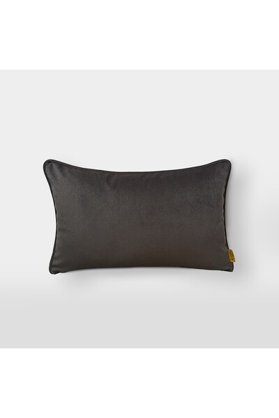 Lidoma Home "Taupe" Velvet Plain Throw Pillow Cover - 30X50 - Smoked