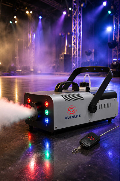 Quenlite Ql-2000rgb Sis Makinası 2000 Watt Led Işıklı Uzaktan Kumandalı
