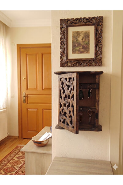 DNC Art&Deco Ahşap Duvar Anahtarlığı - Evinize Sanat ve Düzen Katın (Ortaboy)
