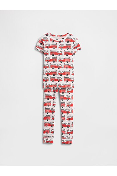 GAP Bebek Kırmızı %100 Organik Pamuk Pijama Takımı