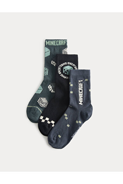 Marks & Spencer 3'lü Minecraft Çorap