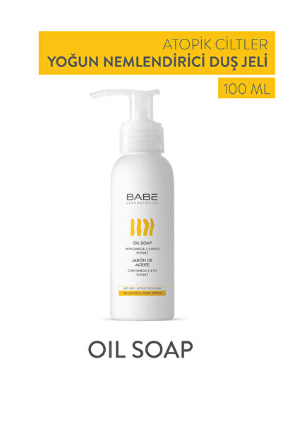 Babe Laboratorios Oil Soap 100ml - Çok Kuru Ciltler için Vücut Yıkama Yağı