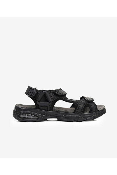 Greyder Erkek Siyah Hakiki Deri Sandalet 4Y1CS14520