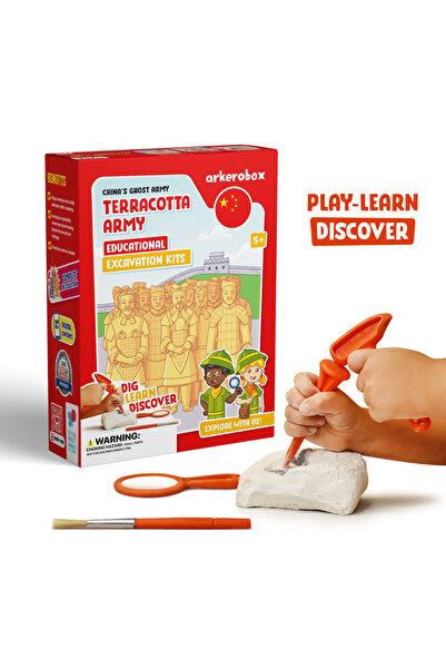 Arkerobox - Set arheologic educational si puzzle 3D, Armata de teracota
