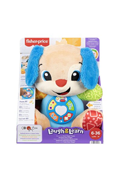 mattel FISHER PRICE CATEL INTERACTIV CU URECHI ALBASTRE RADE SI INVATA