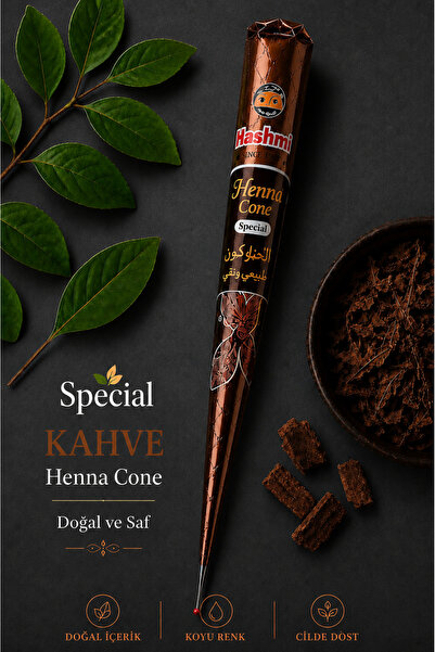 hennadibace Kahverengi Hint Kınası Külah Hint Kınası - Brown Henna Cone Tatto...