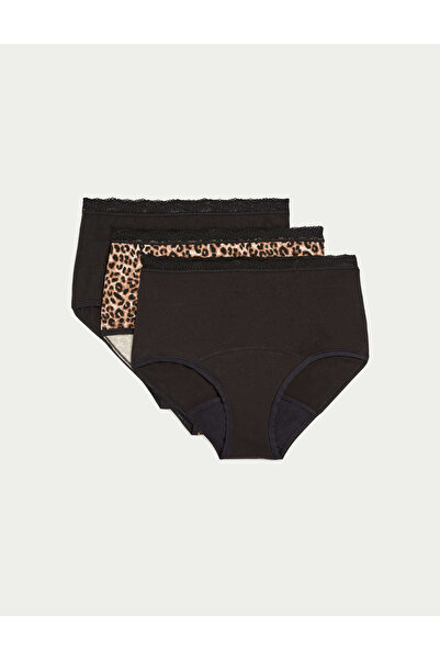 Marks & Spencer 3’lü Süper Emici Dönem Full Brief Külot Seti