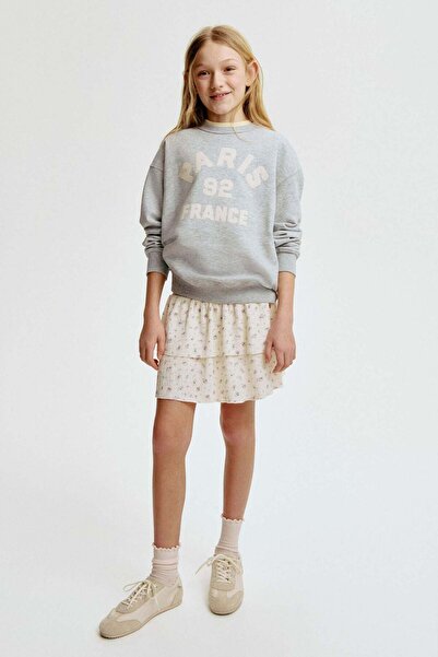 H&M Patterned tiered skirt