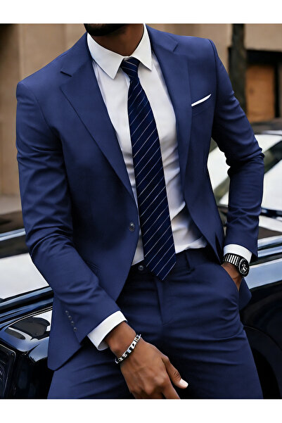 Generica Luxury 2 Piece Slim Fit Men Business Suit Formal Office Wedding Wear
