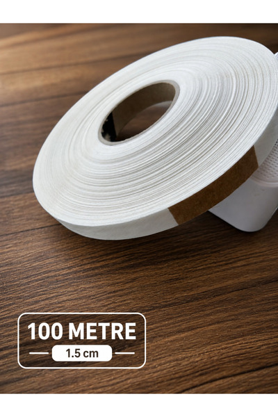 TELASTAR Paça Telası - Çift Taraflı Yapışkan Tela 100 Metre - Eni 1.5cm 1 Top...