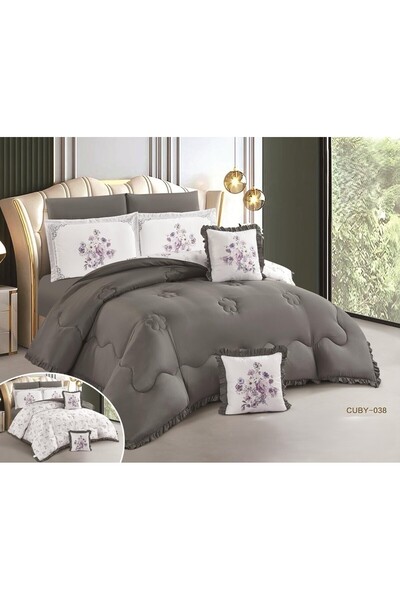 Sweet Dreams Decoration Microfiber Double-Sided Summer Quilt and Sheet Set, F...