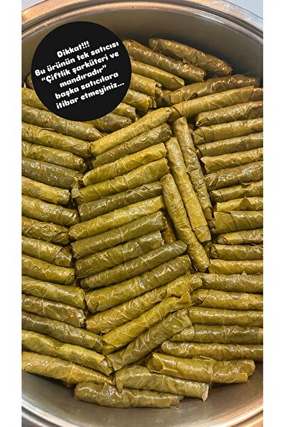 Çiftlik ve mandıra Yaprak sarma zeytinyağlı 1 kg (pişmiş)