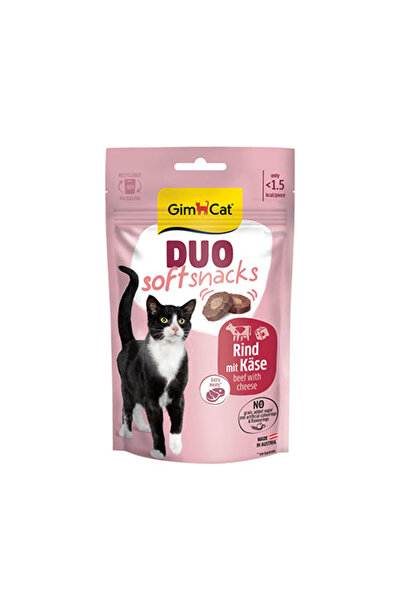 Gimcat Duo Soft Shacks Sığır Etli ve Peynirli Kedi Ödül Maması 50 Gr