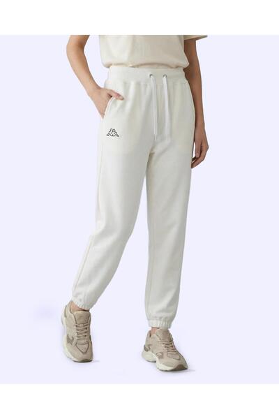 Kappa Logo Cindyna Pant Kadın Ekru Regular Eşofman Altı