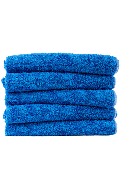 CAQA HOME Set de 5 cârpe albastre din microfibră de 40x40 cm pentru bucătărie...