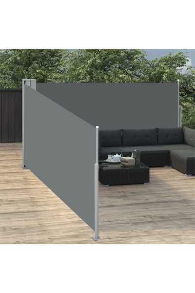 Concept Copertină laterală retractabilă, antracit, 100 x 1000 cm