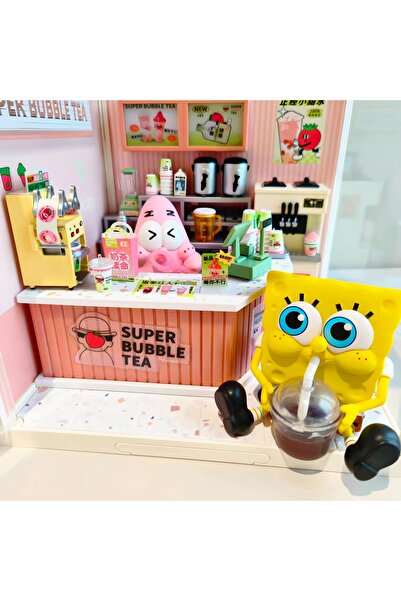 DEK Sünger Bob & Patrick Mini Figür 2’li Set – Masaüstü Dekor – Sevimli Karak...