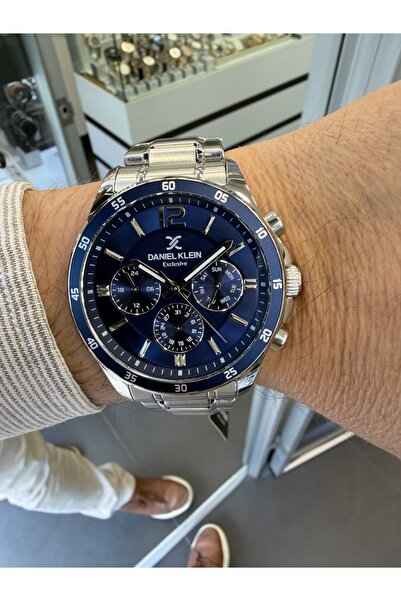 Daniel Klein Dke.1.11060-2 Navy Blue Dial Functional Men's Wristwatch