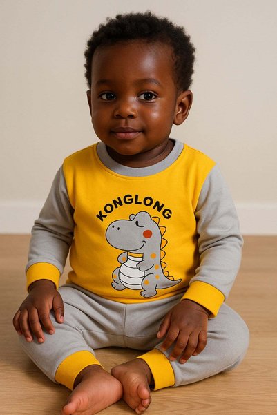 aden kids Children's Seasonal Combed Cotton Pajama Set