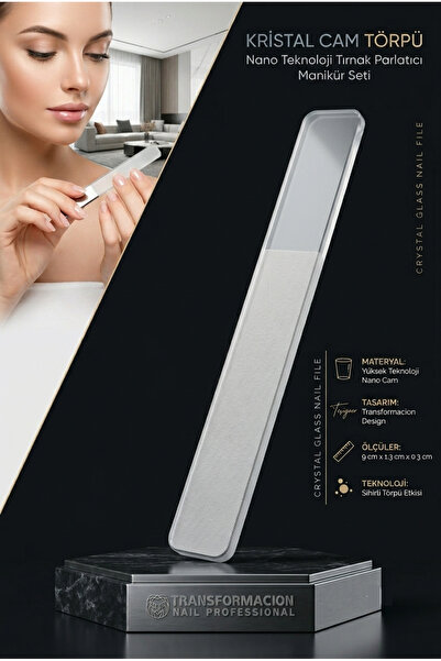 Transformacion Kristal Cam Törpü Nano Teknoloji Tırnak Parlatıcı Manikür Seti...