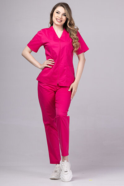 tag Women's medical suit PREMIUM ZIP COMFORT, Ciclam
