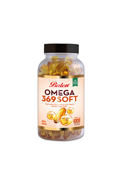 Balen Omega 3-6-9 Soft Yağ Asitleri İçeren 1380 mg 100 Yumuşak Kapsül