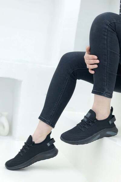 PASOMİA Black - Knitted Knitwear Sports Shoes