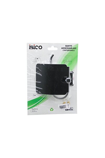 Go İthalat Black metal large cover wc paper holder adhesive installation bny-...