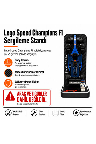 RUVORI Lego F1 Speed Champions Takımlı Sergileme Standı - Williams Racing F1 ...