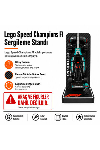 Lego F1 Speed Champions Takımlı Sergileme Standı - Mercedes F1 Team