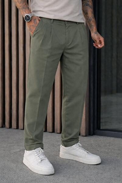 DAMGA JEANS Pantaloni pentru bărbați, cu croială relaxată, cu talie înaltă, p...