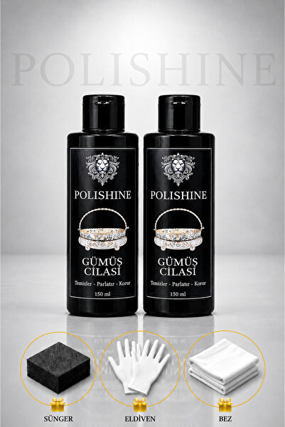 POLİSHİNE Gümüş Temizleyici ve Parlatma Cilası 150ml 2 Adet