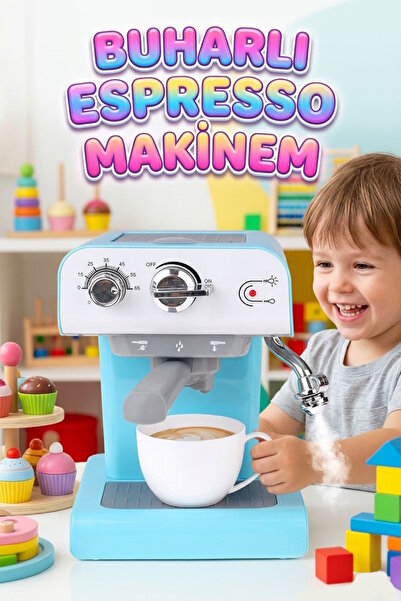 Tıfıl Toys Pilli Işıklı Sesli Mutfak Oyuncağı Gerçekçi Buhar Özellikli Eğitic...