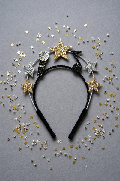 Minia Concept Kids Concert Star K-Pop Concert Themed Double Layered Girls' Crown