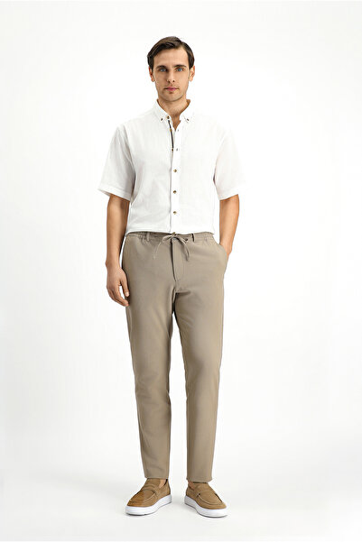 Kiğılı 7 Drop Super slim fit Eksra Dar croială Pantaloni din țesătură clasică...