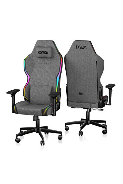EXVEGA Lunar Active Kumaş RGB Oyuncu Koltuğu Gri