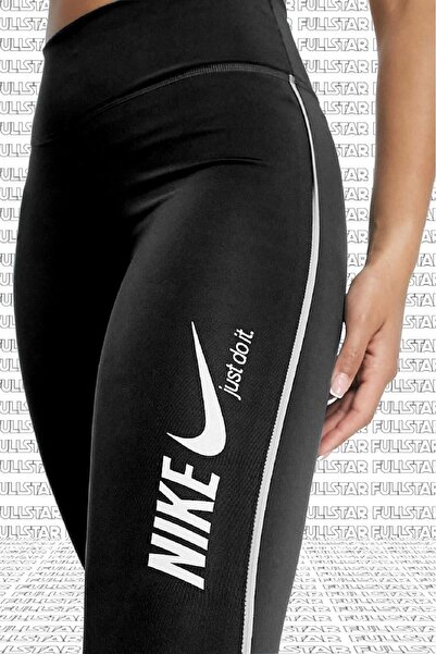 Nike One Dri Fit Training Printed Black Leggings Toparlayıcı 2 Iç Cepli Siyah...
