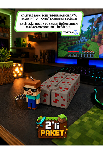 Toptan3D Stres Küpü, Kızıl Taş Blok Stres Küpü, infinity cube + Gözlüklü Kara...