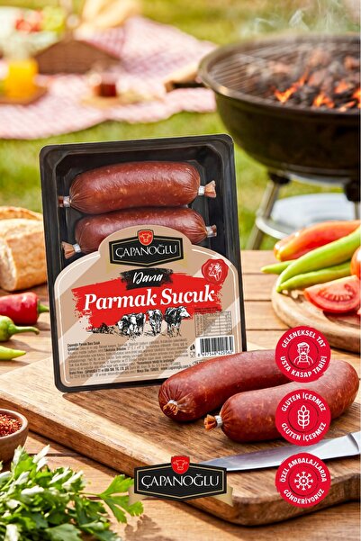 Çapanoğlu Fermente Dana Parmak Sucuk 500 Gr Küçük Boyutlu Pratik Form 4'lü Ge...