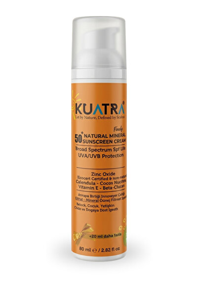 KUATRA واقي شمسي طبيعي معدني بعامل حماية من الشمس SPF 50 - كريم واقي من الشمس...