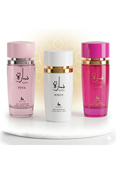 Ayelet Set de 3 parfumuri orientale pentru femei 100ML - Sara Pink + Sara Whi...
