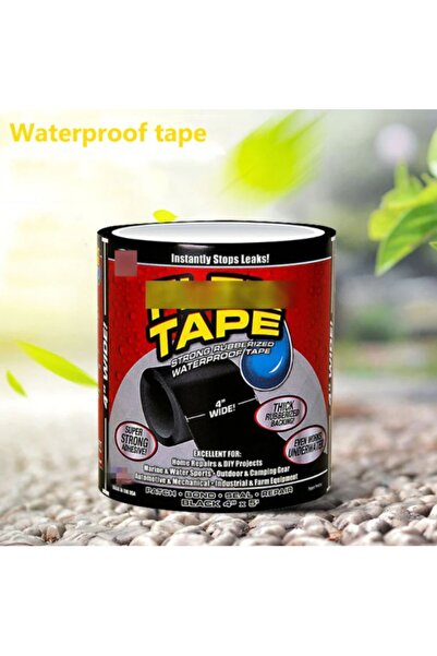 CNGZSHOP Flex Tape Suya Dayanıklı Su Geçirmez Sızdırmaz Boru Tamir Bandı Güçl...