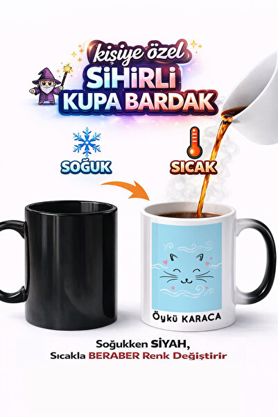 Kirbi Reklam Animal Cat Cute Adorable Cute Cat Double-Sided Printed Porcelain...