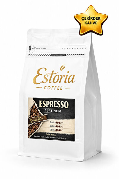 Estoria Coffee Espresso Blend Çekirdek Kahve 250g | %100 Arabica | Yoğun Gövd...