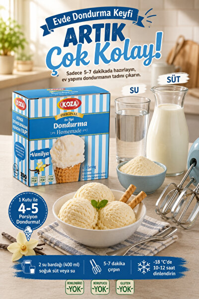 GEPEDDO Gurme Pratik Lezzet Vanilyalı Sade Ev Yapımı Kolay Hazırlanan Sağlıkl...