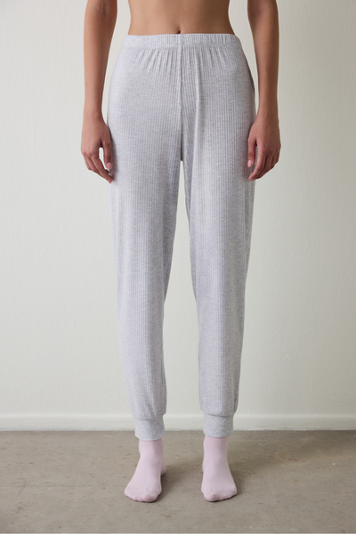Penti Hellgraue Melange Not Today Jogger-Pyjamahose