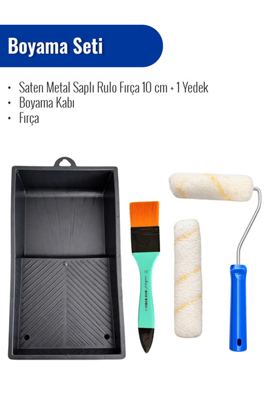 Buhobi Set de perii pentru podea Samur - Rolă satinată