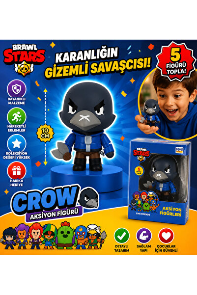 Cici Oyuncak P.M.I. Brawl Stars Action Figure Window Box Crow Figür Orijinal