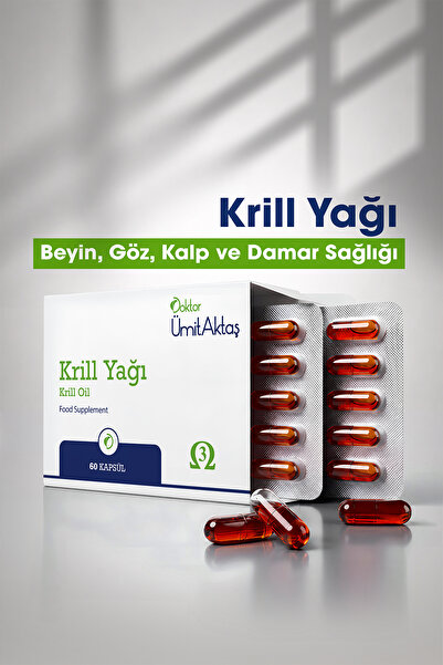 Dr. Ümit Aktaş Krill Yağı - 500mg - Kolin Ve Astaksantin Içeren Hava Sızdırma...