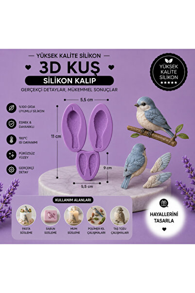Dr.Paste Silikon Kalıp 3d Kuş